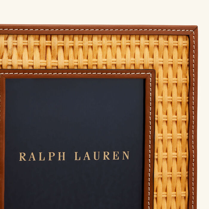 ralph lauren home bailey picture frame brown 12x17cm