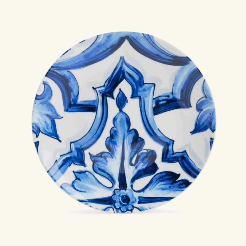 dolce gabbana casa blu mediterraneo bread plate round blue 17cm set of 2