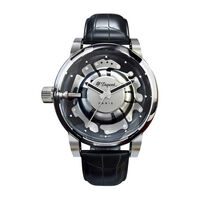 Be Bold Black Leather & Steel Watch, small