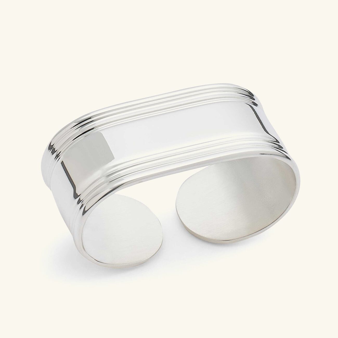 كريستوفل حلقة المناديل أوبن ماري روز باللون الفضي