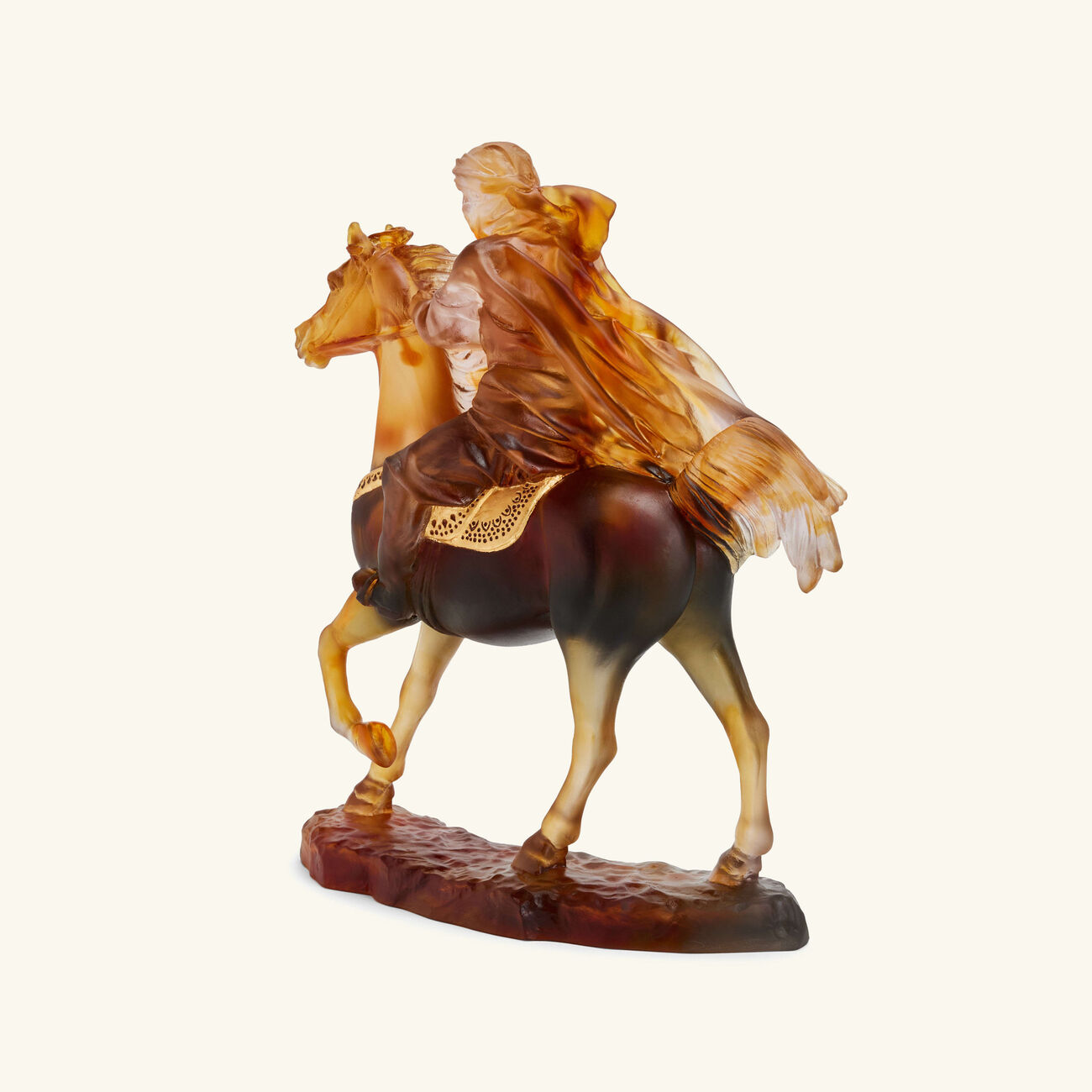 Desert Horseman Figurine Medium Brown daum desert horseman figurine medium brown