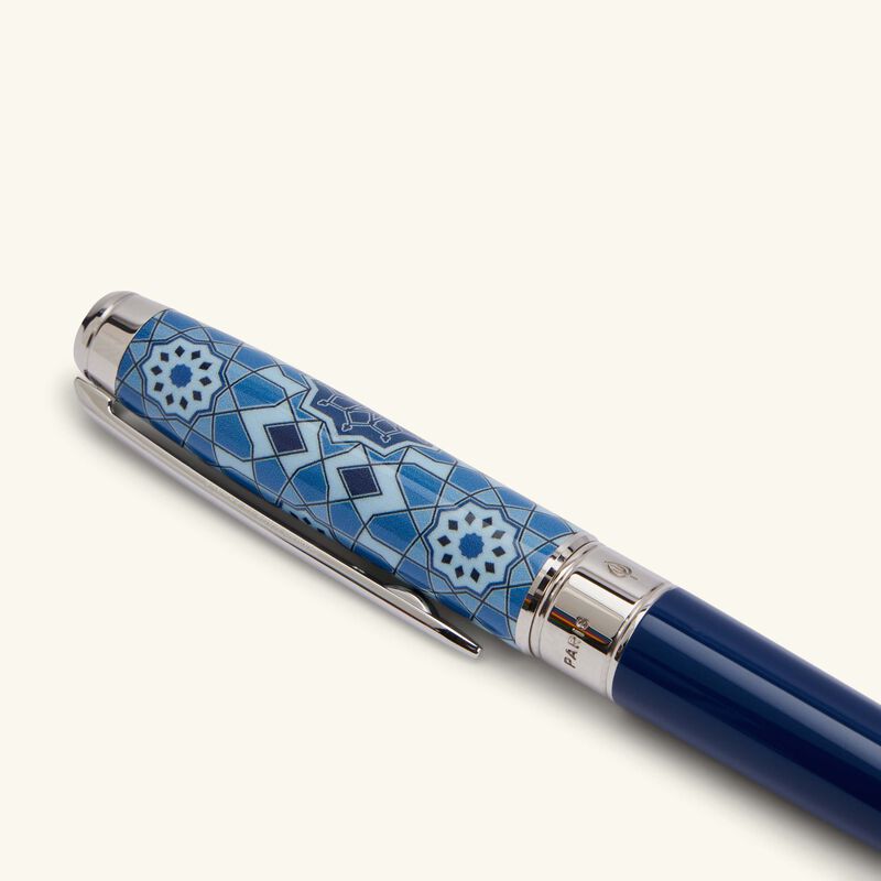 st dupont alhambra medium eternity ballpoint pen blue