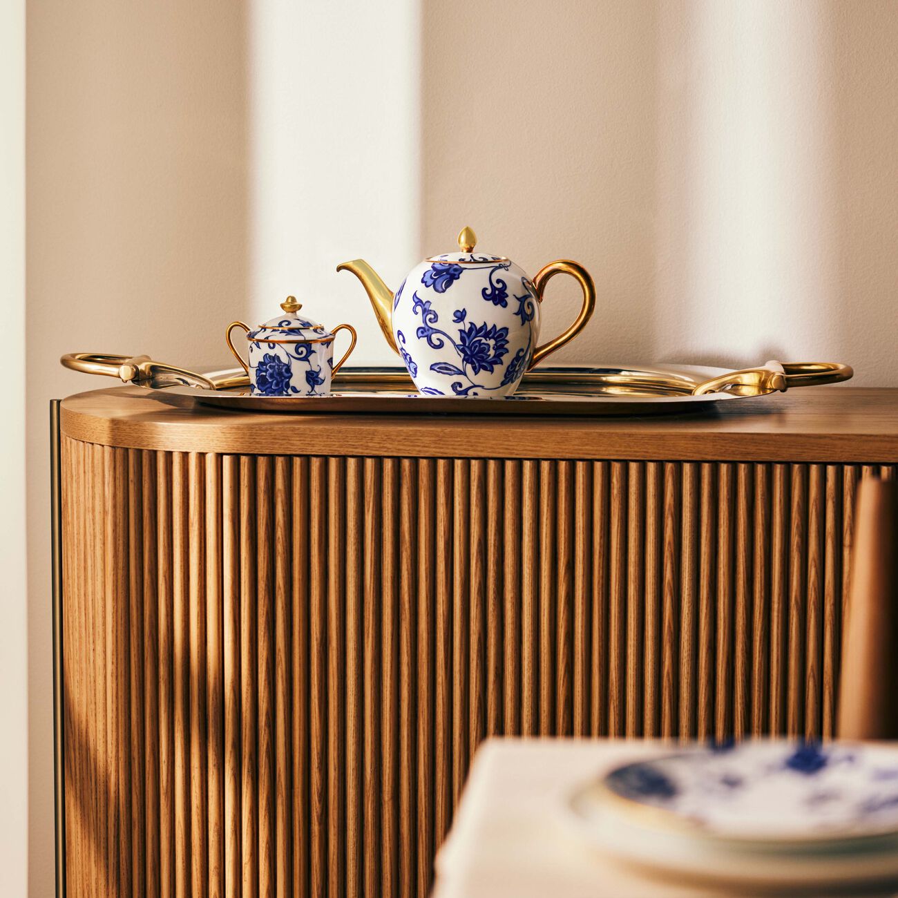 bernardaud prince bleu coffee pot blue