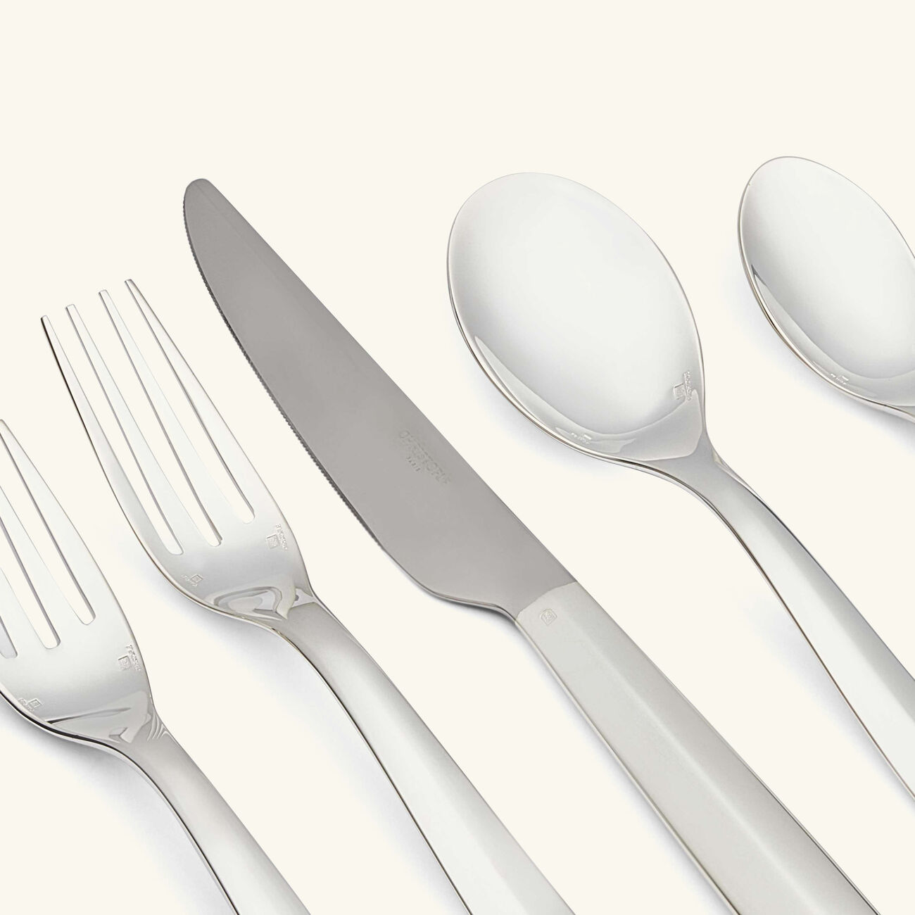 christofle infini individual 5 piece set silver plated