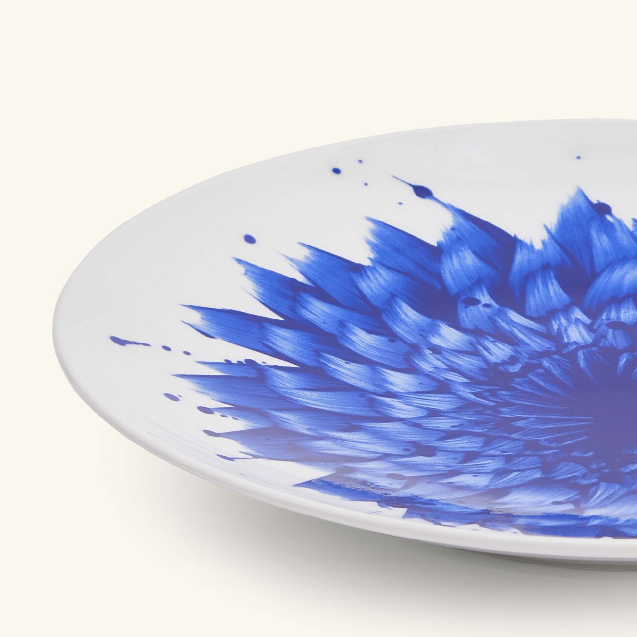 bernardaud in bloom salad plate round blue 21cm set of 6