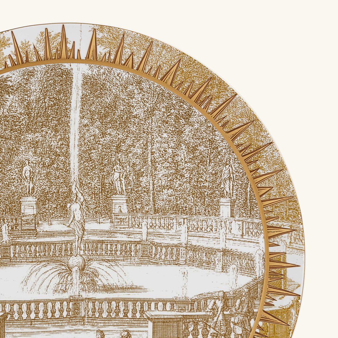 Versailles Enchanté Tart Plate Round Gold 32cm bernardaud versailles enchant tart plate round gold 32cm