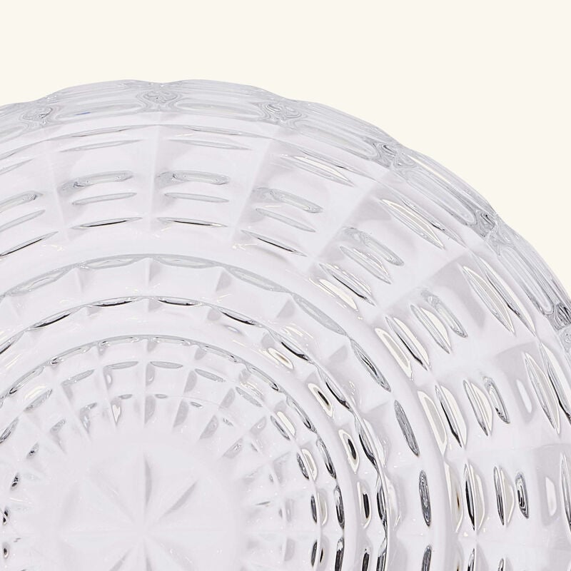 baccarat new antique aura candle holder clear small