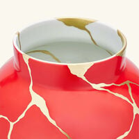 Kintsugi Vase Large Red bernardaud kintsugi vase large red
