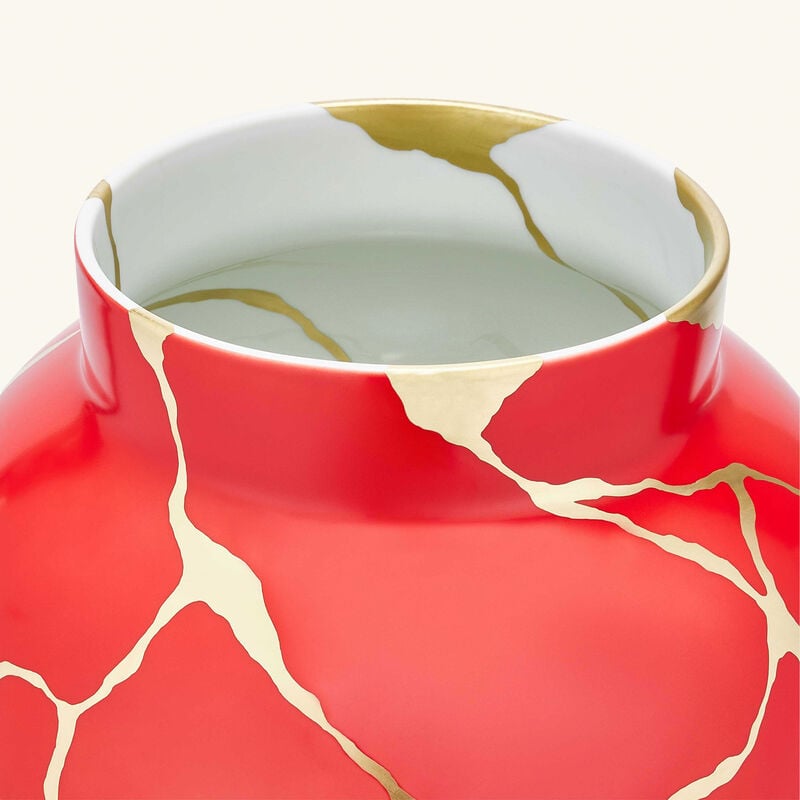 Kintsugi Vase Large Red bernardaud kintsugi vase large red