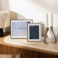 جورج جنسن إطار الصور ديكو فضي متوسط