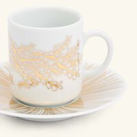 Tamrah by Razan Alazzouni Tara Coffee Cup & Saucer Gold Set of 2 silsal tamrah by razan alazzouni tara coffee cup saucer gold set of 2