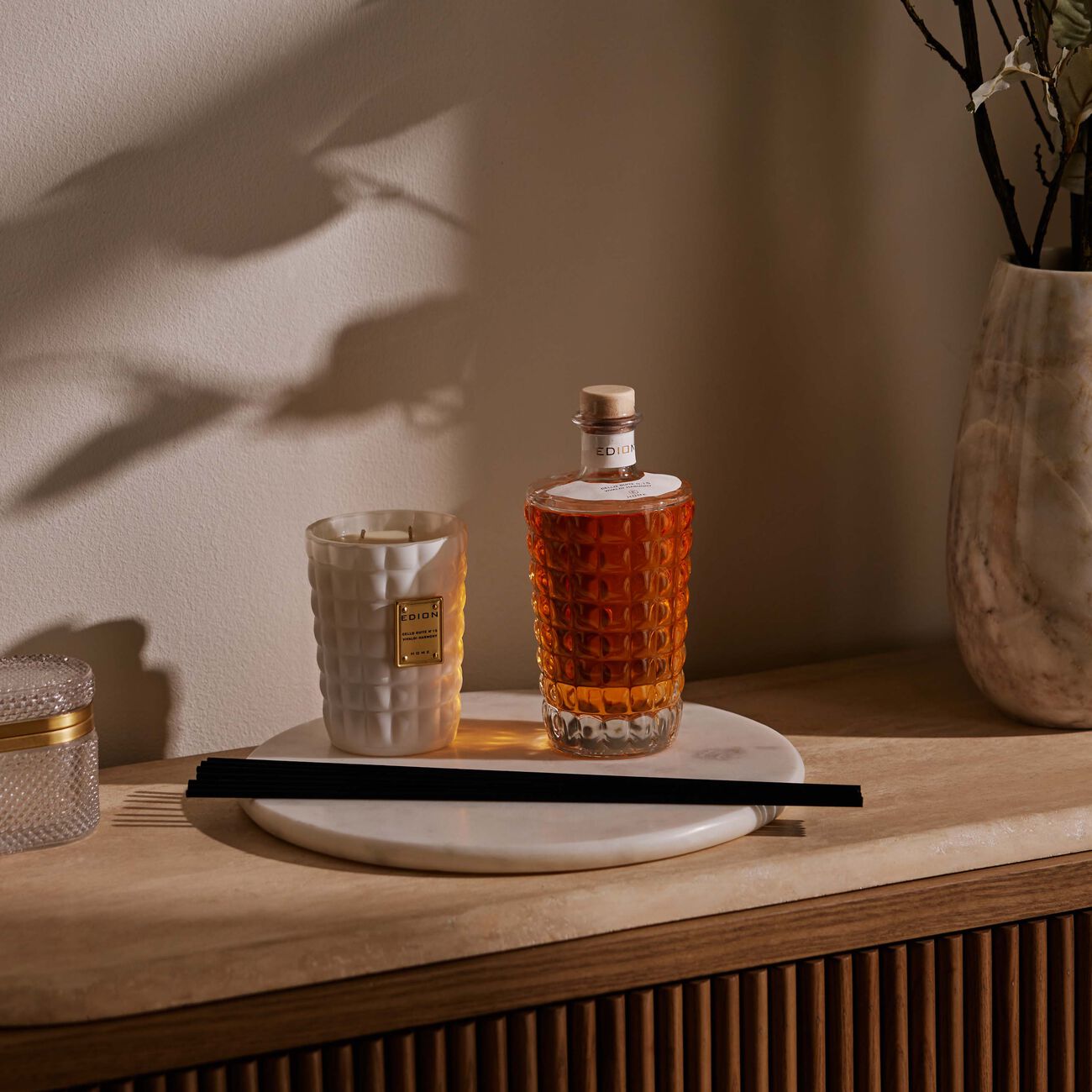 Cello Suite No 15 Vivaldi Harmony Bianca Candle & Diffuser Set edion cello suite no 15 vivaldi harmony bianca candle diffuser set