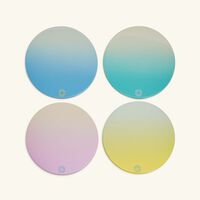 Octogone Coasters Pastel Set of 4 baccarat octogone coasters pastel set of 4