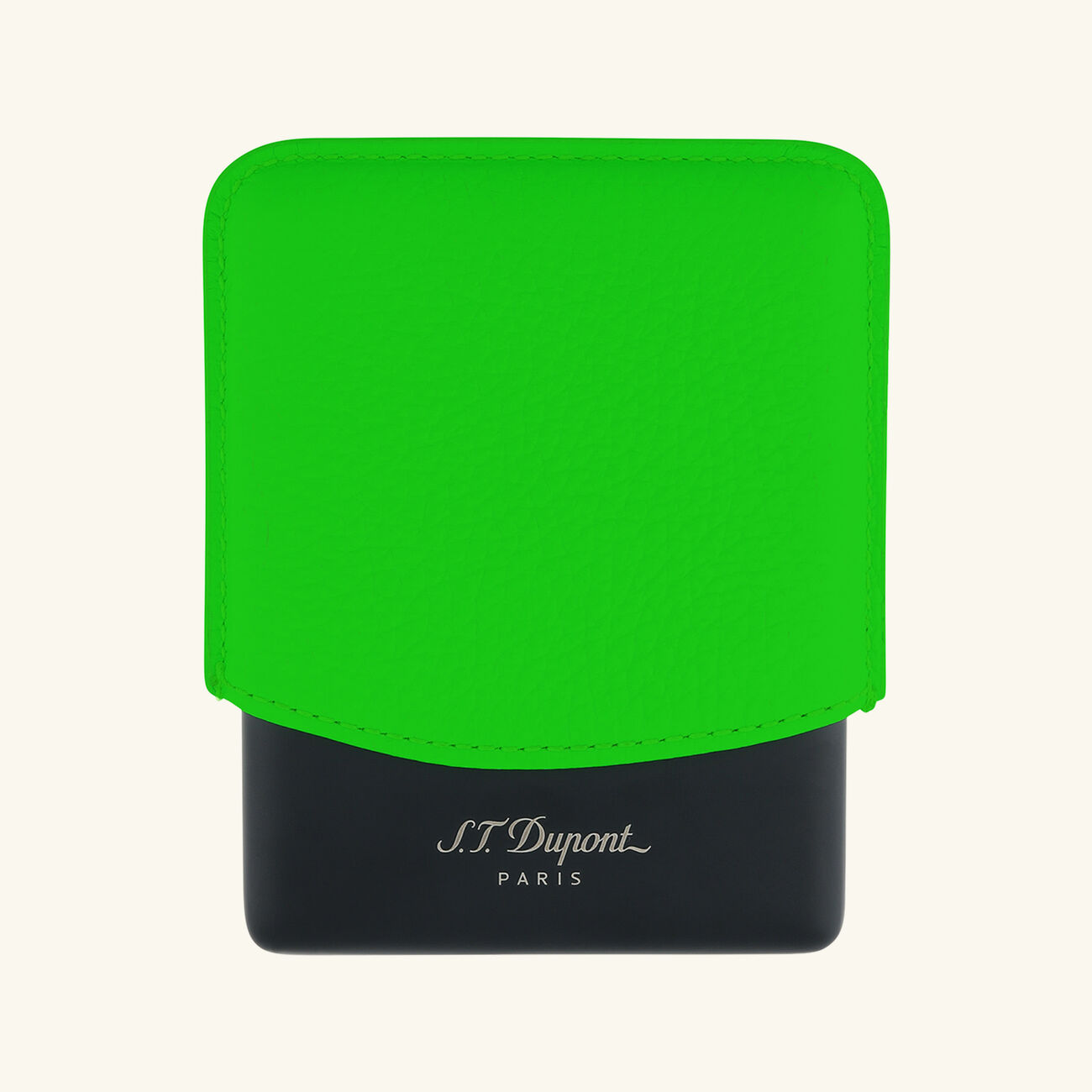st dupont fluo cigarettes case green