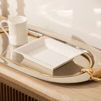 ZIG ZAG Tody Tray Rectangular Large White missoni home zig zag tody tray rectangular large white