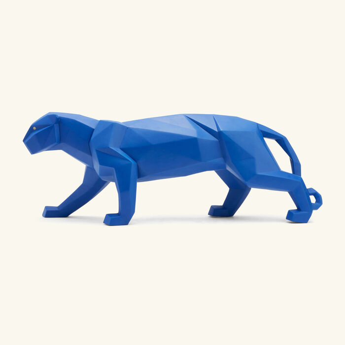 Panther Sculpture Small Blue lladro panther sculpture small blue