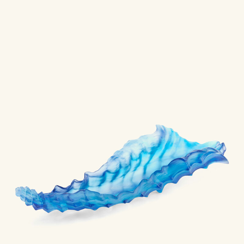 daum mer de corail centerpiece blue limited edition