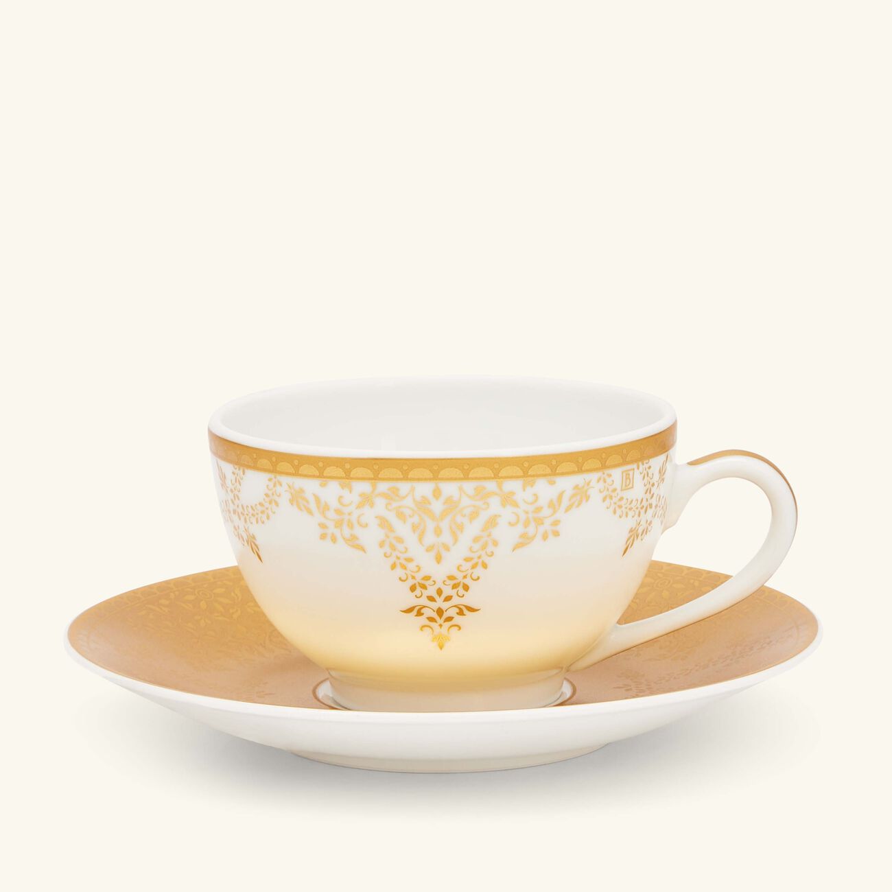 Voyage Tea Cup & Saucer Gold bernardaud voyage tea cup saucer gold