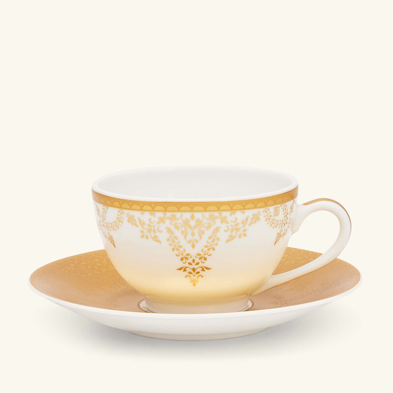 Voyage Tea Cup & Saucer Gold bernardaud voyage tea cup saucer gold
