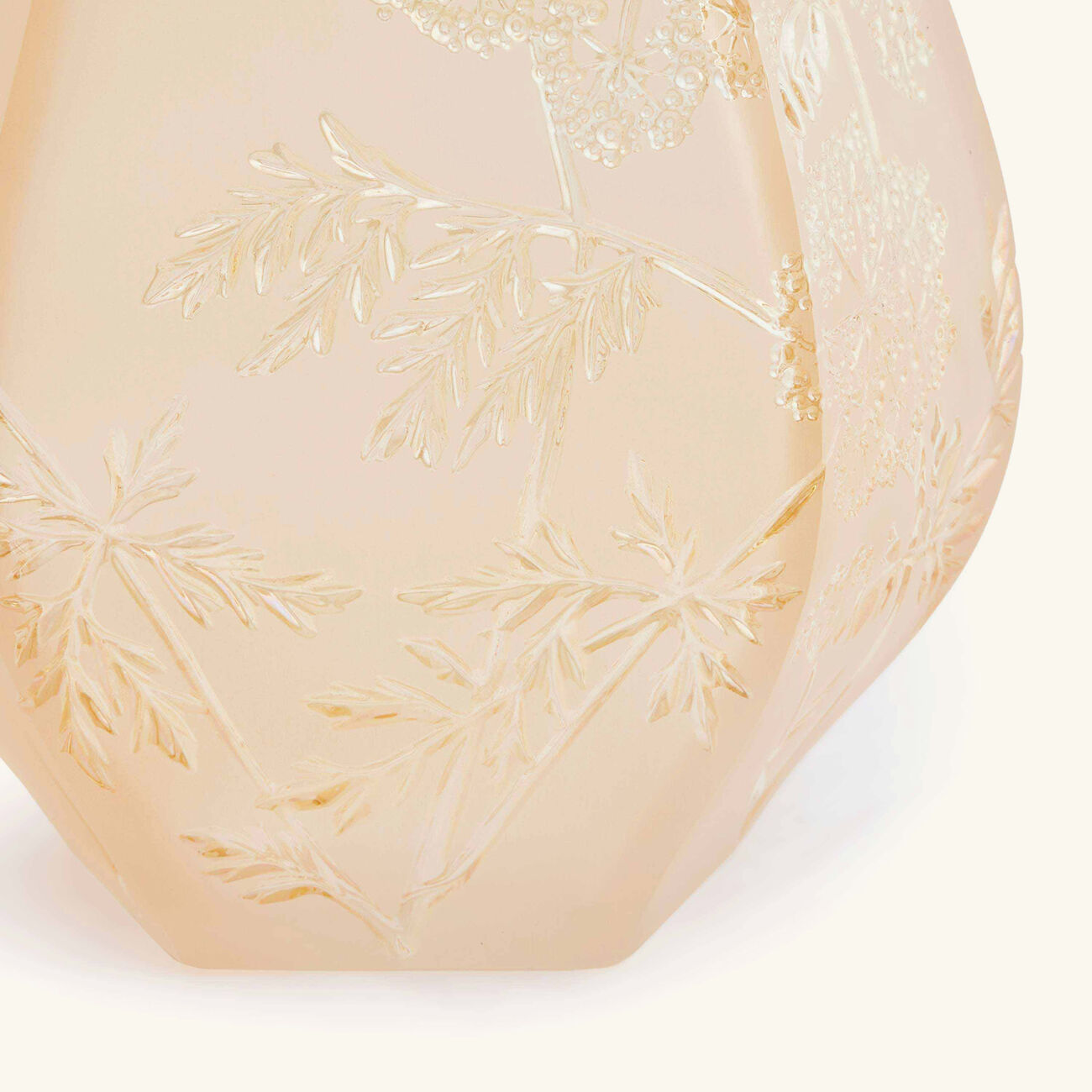 lalique ombelles vase medium gold