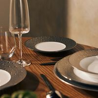 bernardaud ecume salad plate round silver 21cm