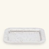 christofle graffiti serving tray rectangular mini silver plated