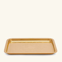 Jardin D'Eden Serving Tray Rectangular Small Gold christofle jardin d eden serving tray rectangular small gold