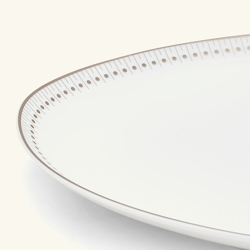 كريستوفل طبق مالميزون إمبيريال بيضاوي الشكل أبيض 38 سم