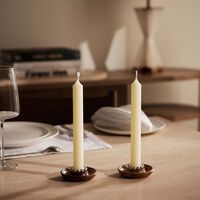 كريستوفل حامل الشمع بيرل من خشب الجوز