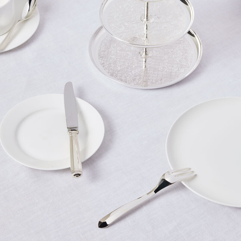 christofle infini cake fork silver plated