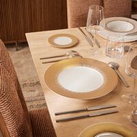 برناردو طبق الضيافة سول دائري باللون الذهبي 31 سم