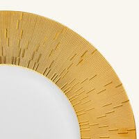 هافيلاند طبق الضيافة إنفيني دائري باللون الذهبي 32