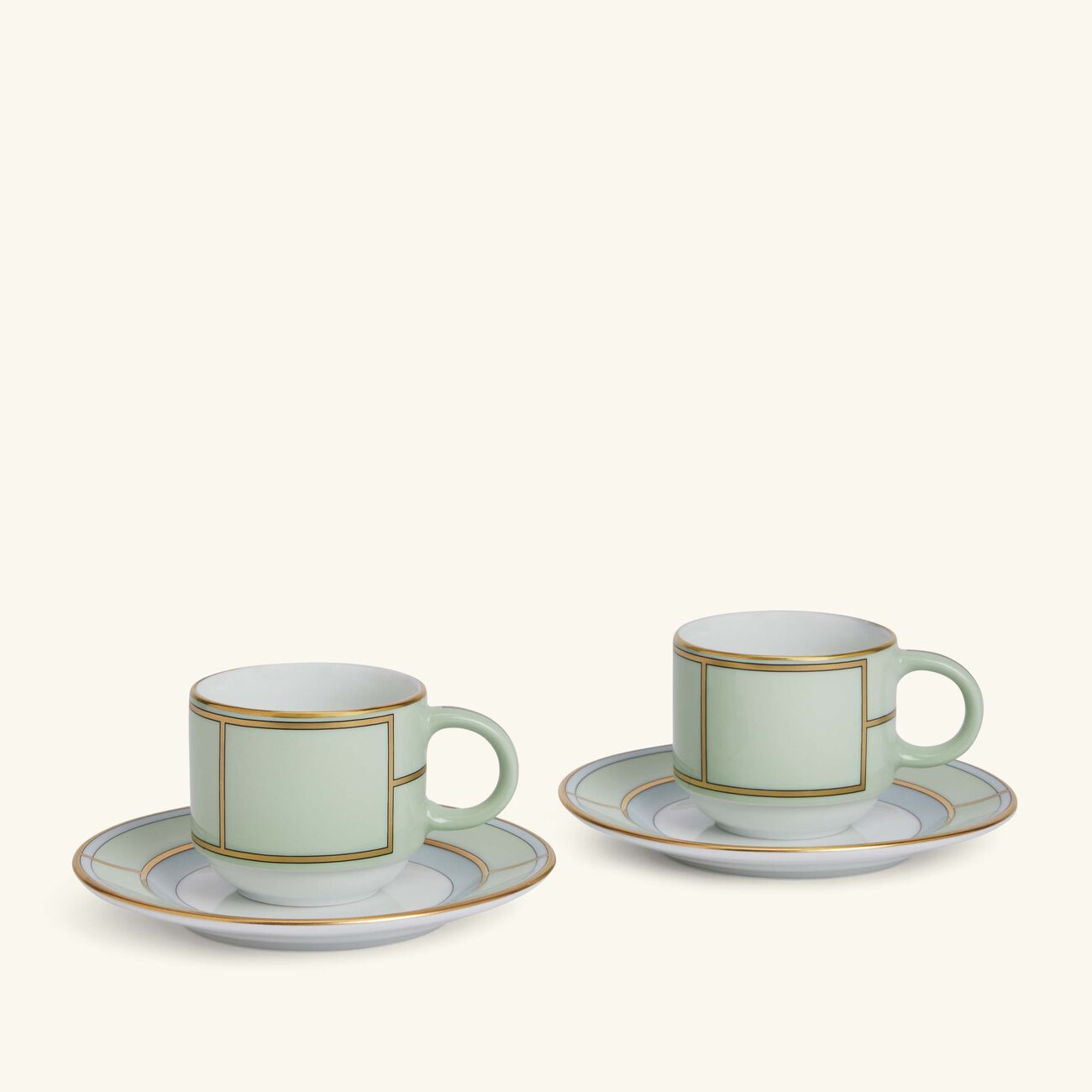 Diva Coffee Cup & Saucer Green Set of 2 ginori 1735 diva coffee cup saucer green set of 2
