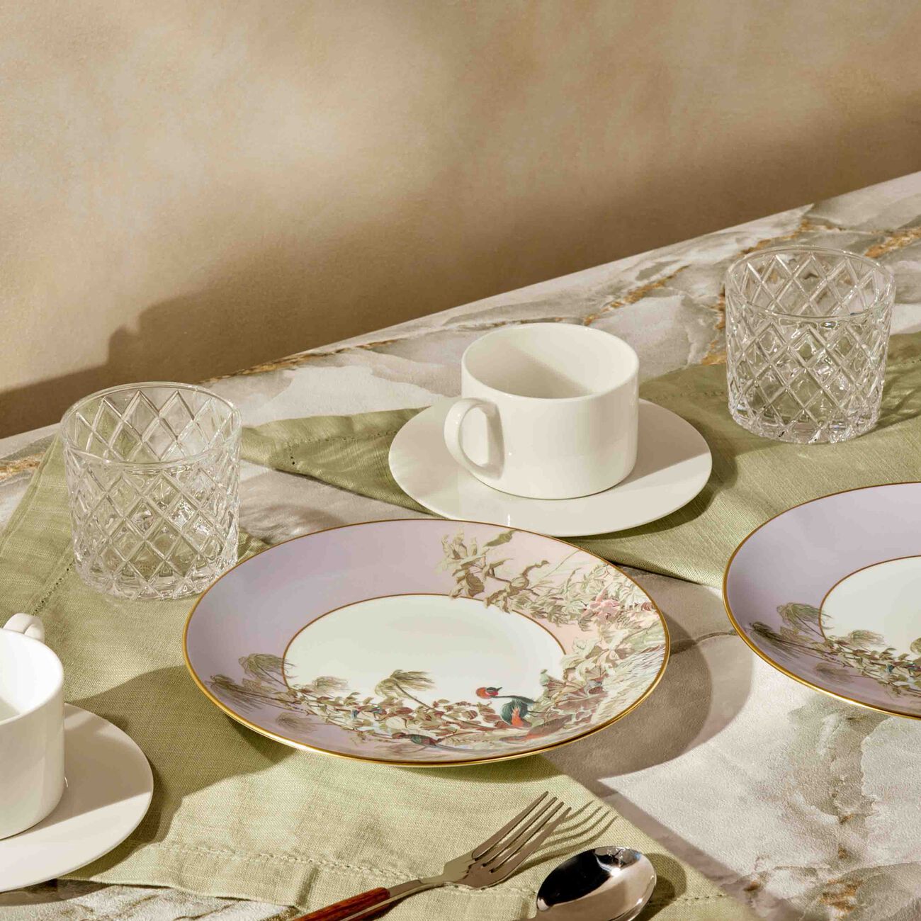 haviland le br sil dessert plate round 22cm set of 4