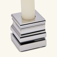 Perspectives Candle Holder Small Chrome christofle perspectives candle holder small chrome