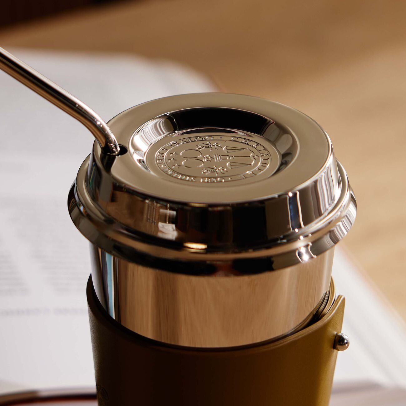 فنجان القهوة أوبجيه ميروار من الستانلس ستيل باللون الأخضر الإمبراطوري كريستوفل فنجان القهوة أوبجيه ميروار من الستانلس ستيل باللون الأخضر الإمبراطوري