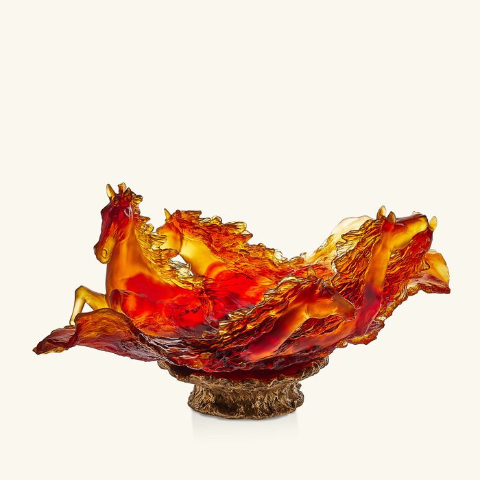 دوم قطعة ديكور مركزية كافالكيد برتقالية محدودة الإصدار