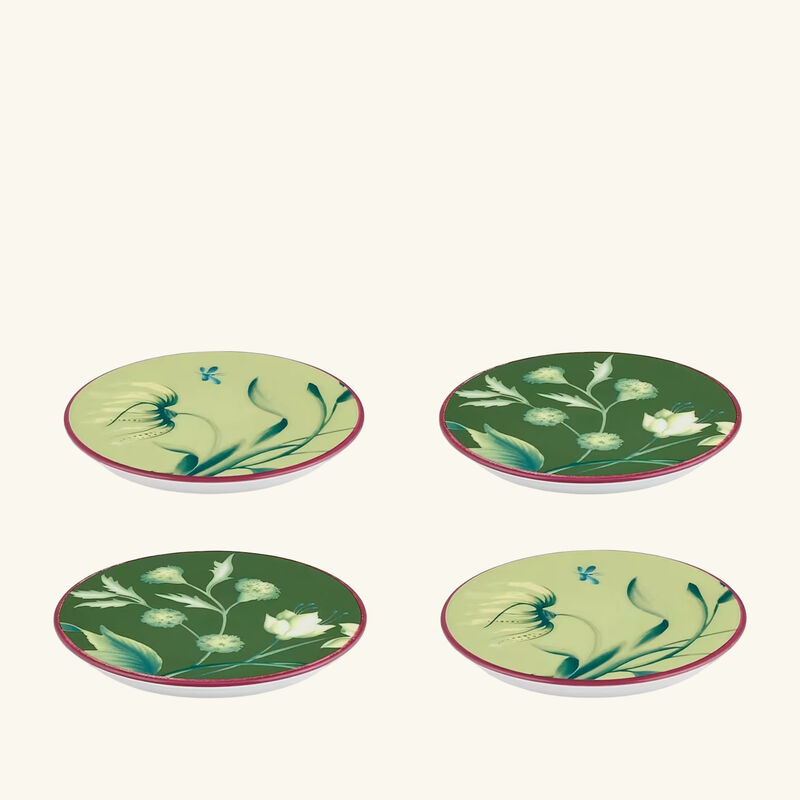 Florenza Acanto Impero Coasters Green Set of 4 ginori 1749 florenza acanto impero coasters green set of 4