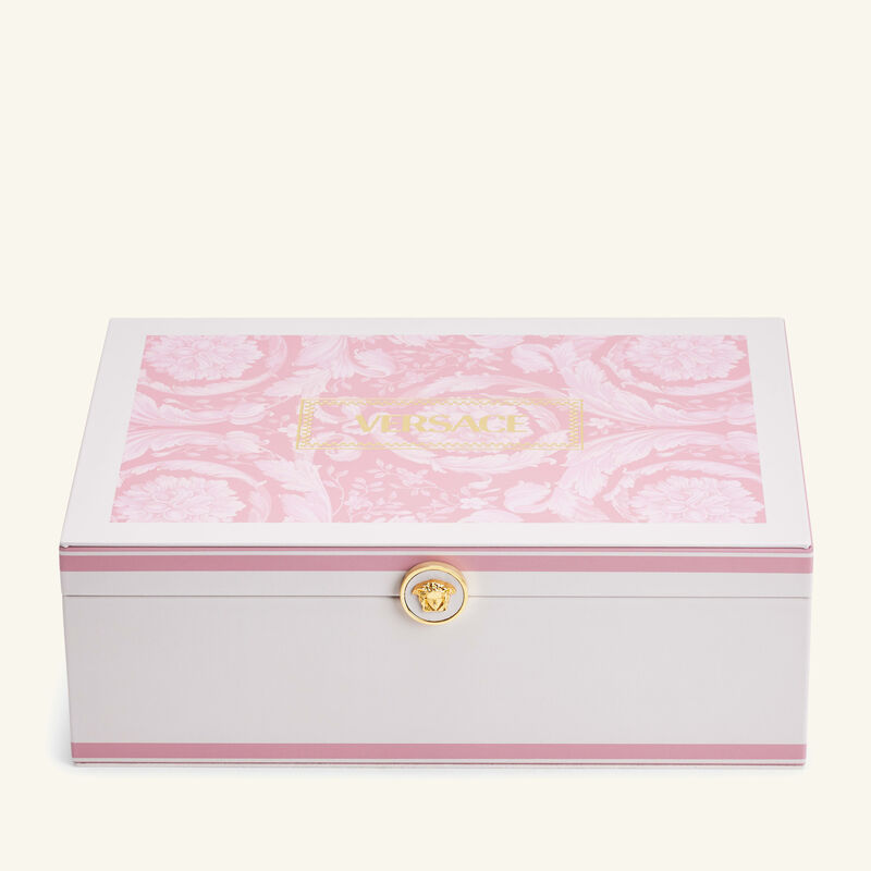 فيرساتشي صندوق المجوهرات باروكو كبير وردي