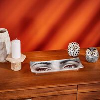 Civetta Piumata Jar Grey fornasetti civetta piumata jar grey