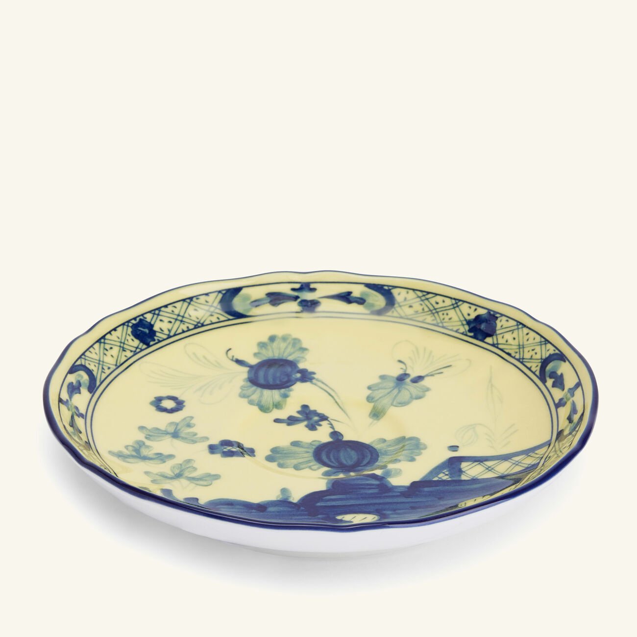 ginori 1735 antico doccia coffee saucer yellow