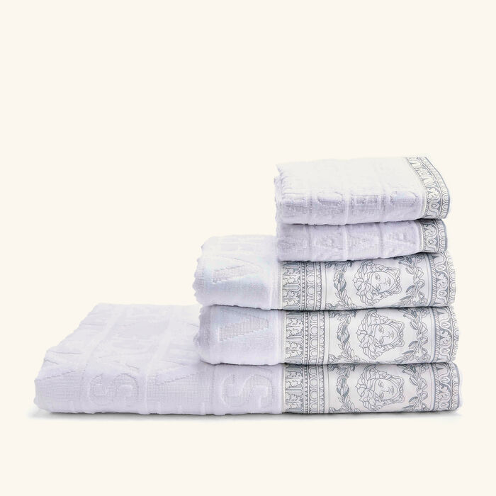 versace i love baroque towels white set of 5