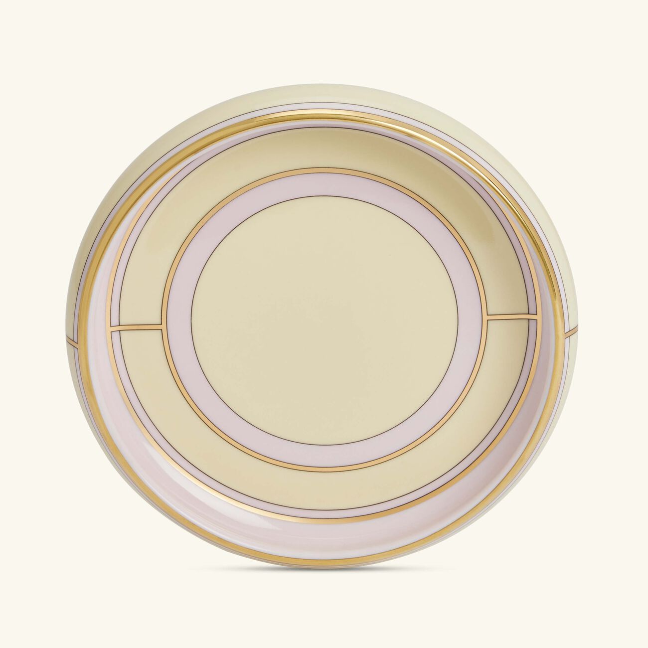 ginori 1735 diva serving platter round yellow 17cm