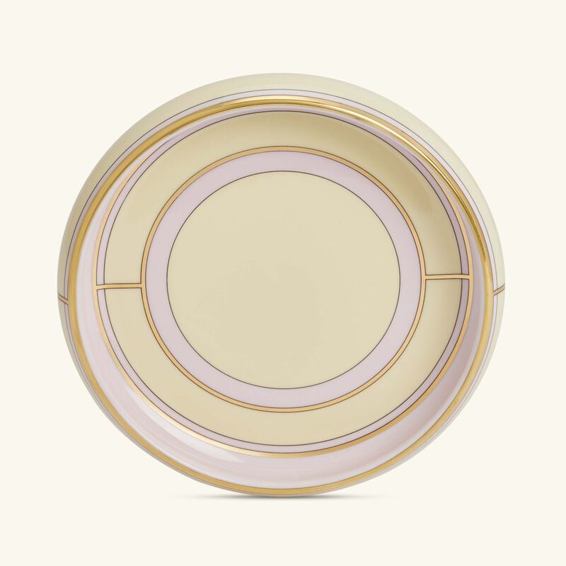 ginori 1735 diva serving platter round yellow 17cm