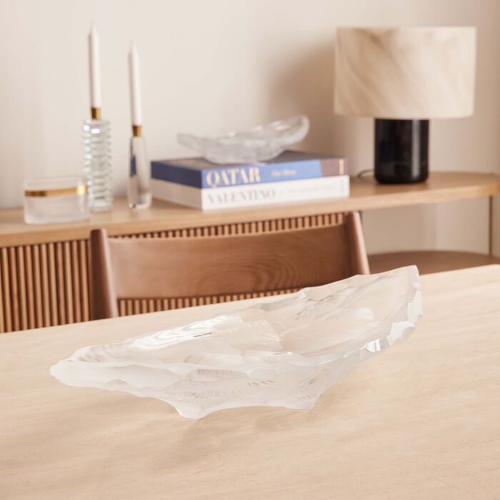 lalique terramineral silex centerpiece large clear