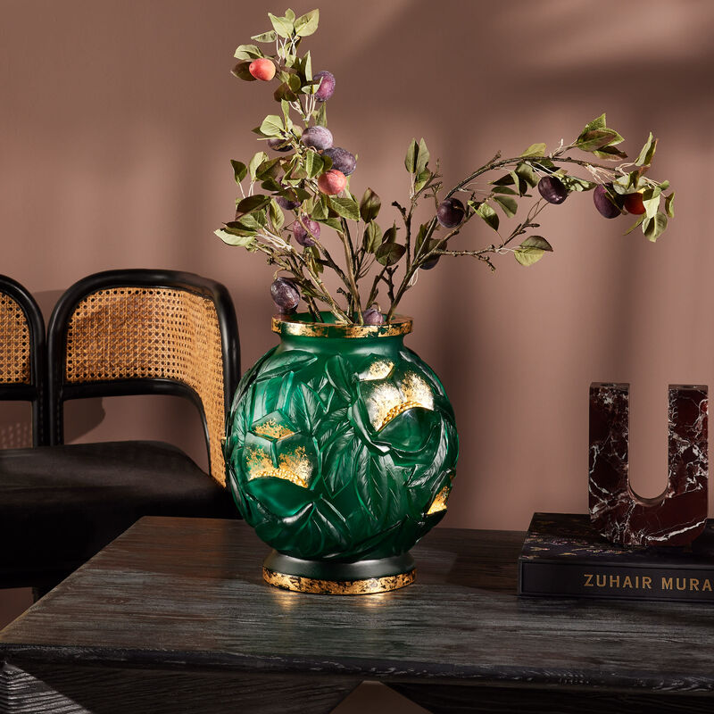 Empreinte Vase Medium Green daum empreinte vase medium green