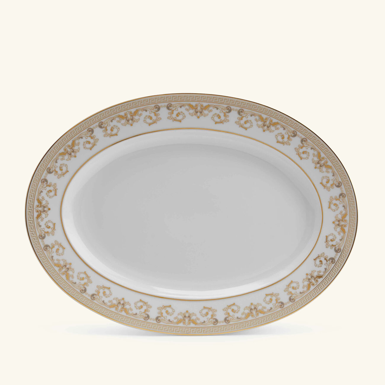 Medusa Gala Serving Platter Oval White 34cm versace medusa gala serving platter oval white 34cm