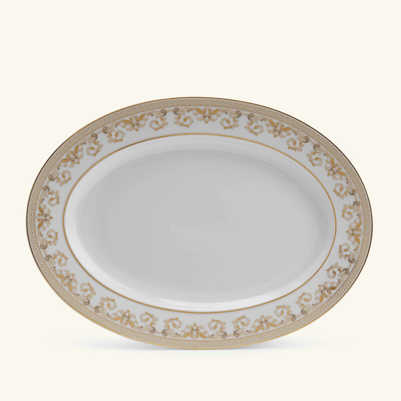 Medusa Gala Serving Platter Oval White 34cm versace medusa gala serving platter oval white 34cm