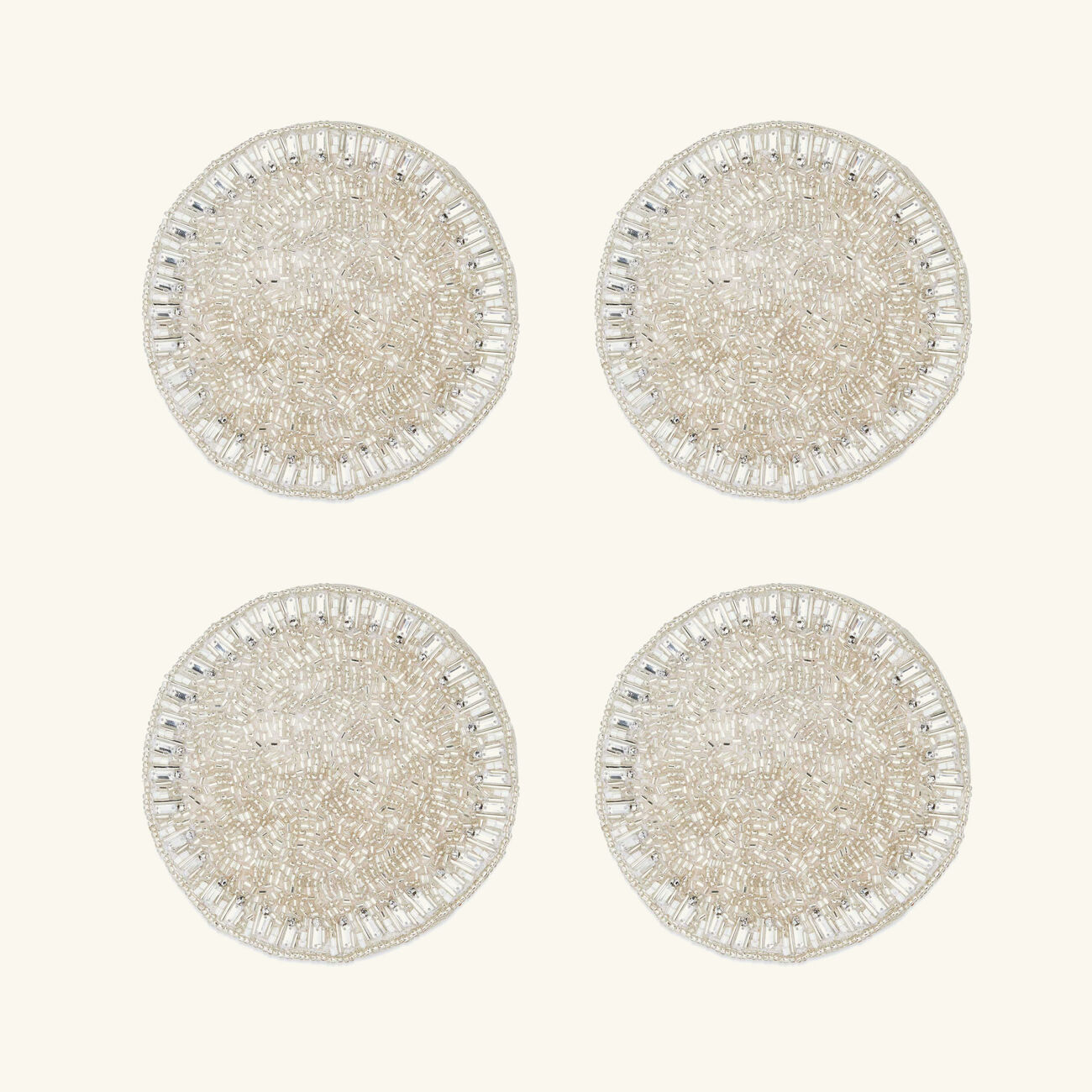 Bevel Coasters Silver Set Of 4 kim seybert bevel coasters silver set of 4