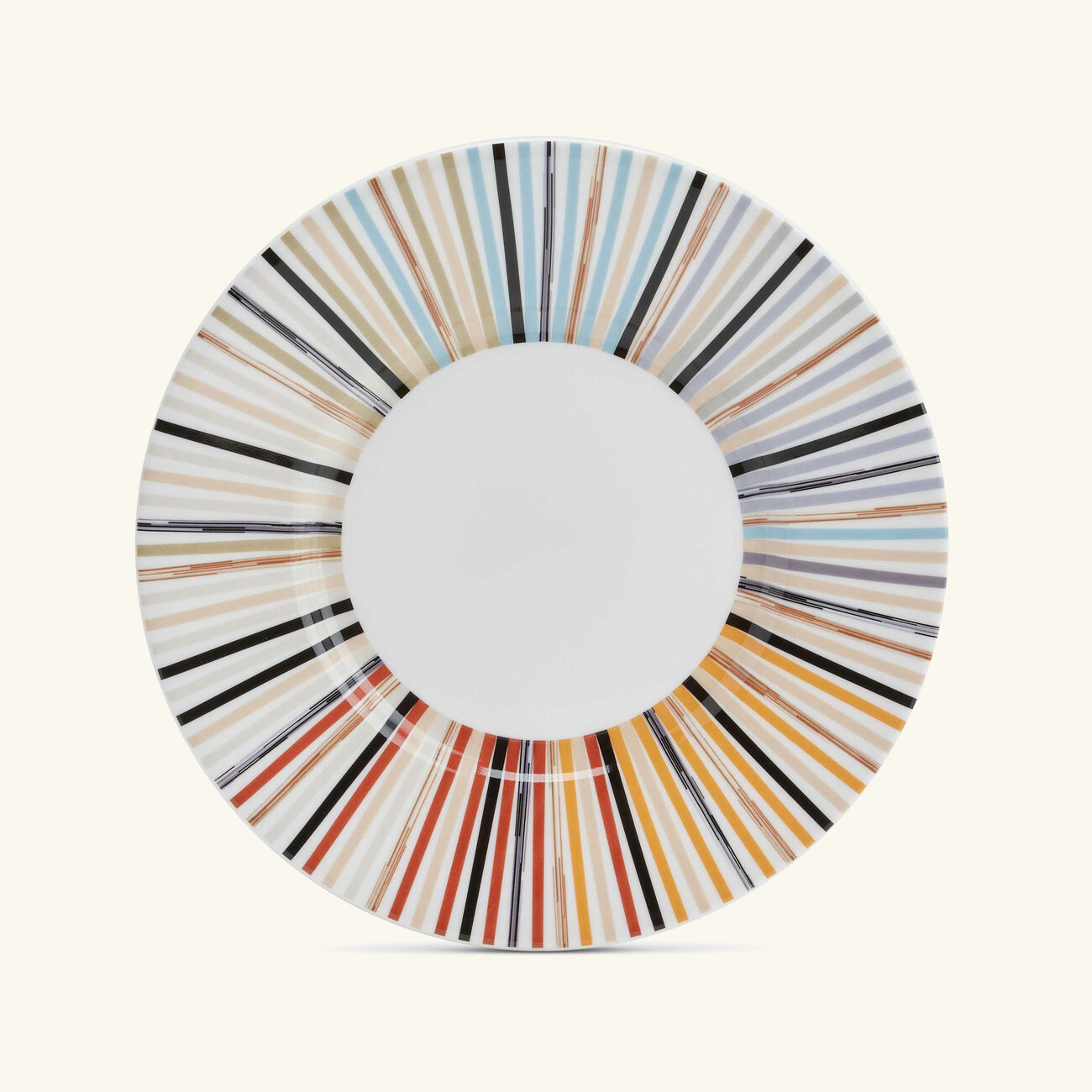 ميسوني هوم طقم جينكينز المؤلف من 6 فناجين للشاي مع صحونها مزينة بخطوط